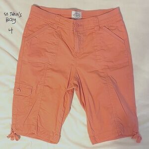 St. John's Bay Orange Shorts Size 4
